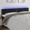 VidaXL LED Headboard Bedroom Furniture Double Bed Accessory Head of Bed Frame Interior Black 3121534