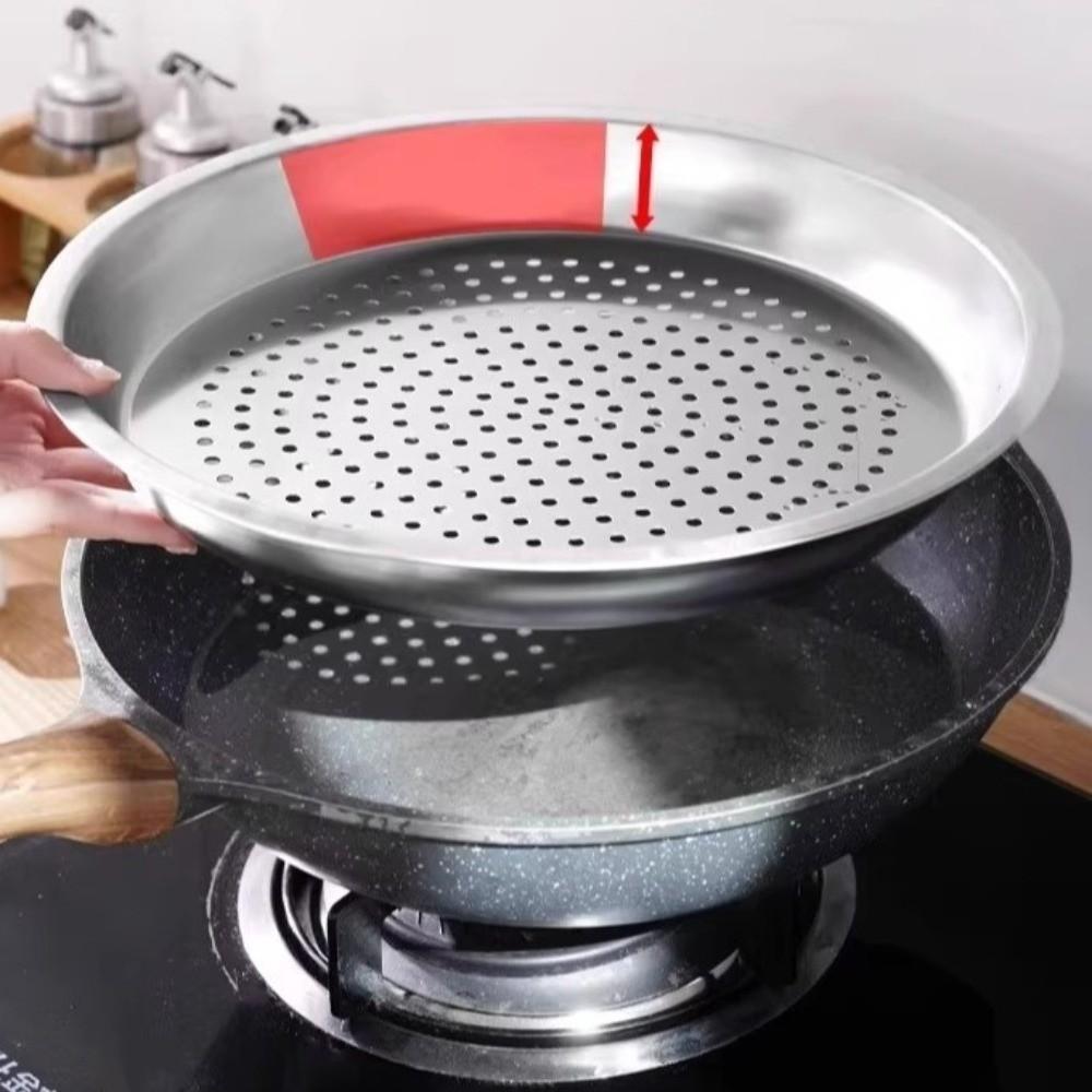 Deepened Steaming Tray Rust-proof Wok Steamer Steamer Shelf Dumplings Steamer Tray  Kitchen Cooking