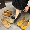 Korean Version of Shallow Mouth with Mary Jane Shoes Flat Ballet Shoes 2025 Early Spring New French Single Shoes Women's Shoes