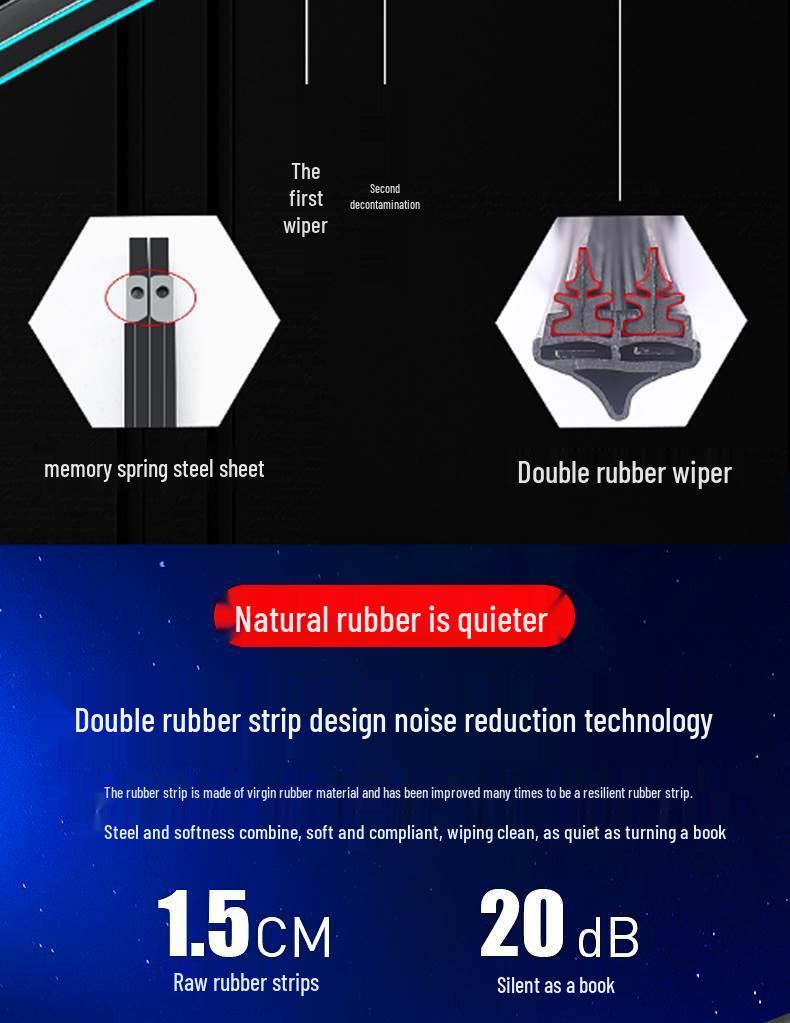 Дворник Wuling Rongguang с двойной резиновой полосой