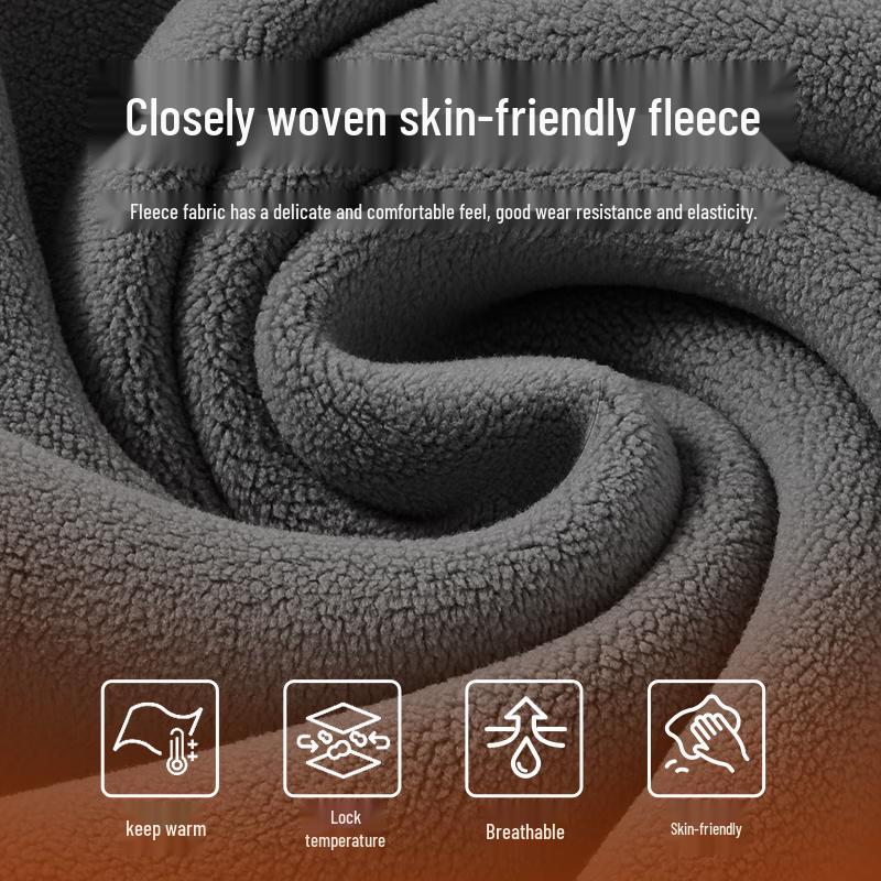 MINISO Men's Fleece-lined Winter Tapered Casual Pants