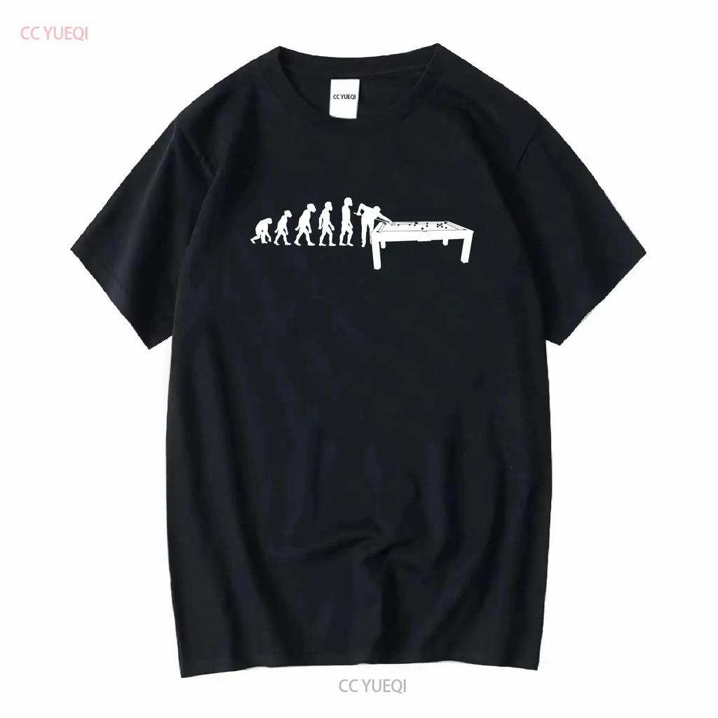 Funny HuUnisex Billiards Evolution 8 Ball Pool Cue Stick Player T Shirt vintage Washed Slightly designer clothes Versatile Soft