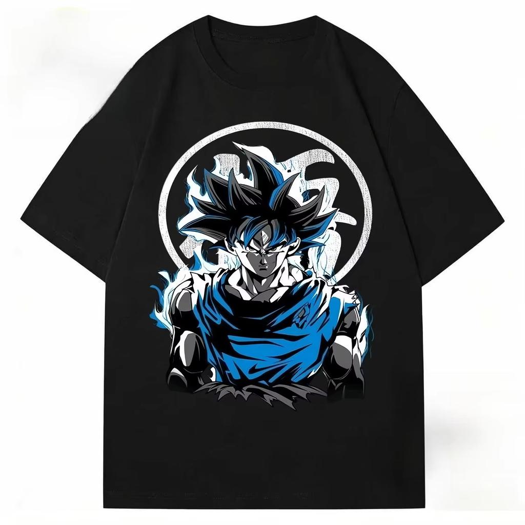 2026 Summer Dragon Ball Retro High Quality pure Cotton TShirt Fashion Goku Ultra Instinct Print Unisex Casual Top Unisex Women