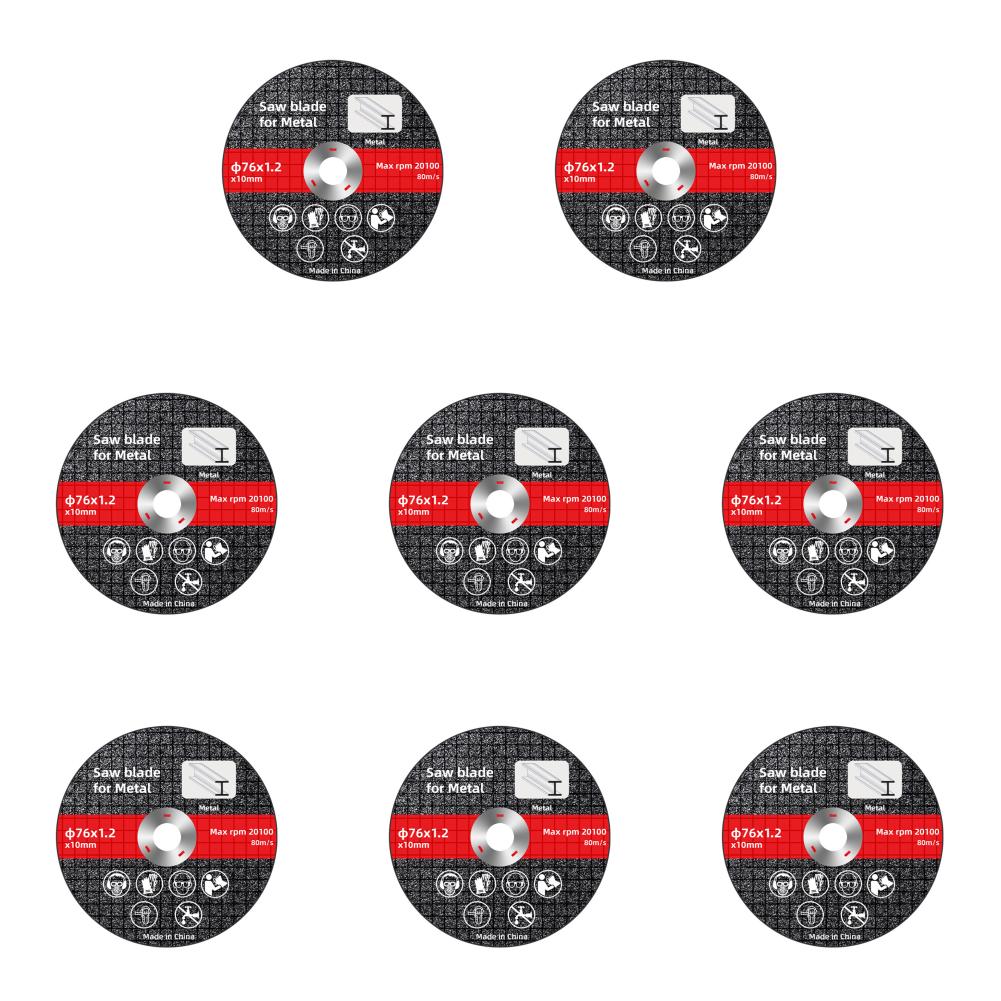1-10 ШТ 76 мм Металлический Отрезной Круг 10 мм Отверстие Отрезной Диск для Угловой Шлифмашины Диск для Металла Нержавеющей Стали Шлифовка Зачистка Пильный Диск