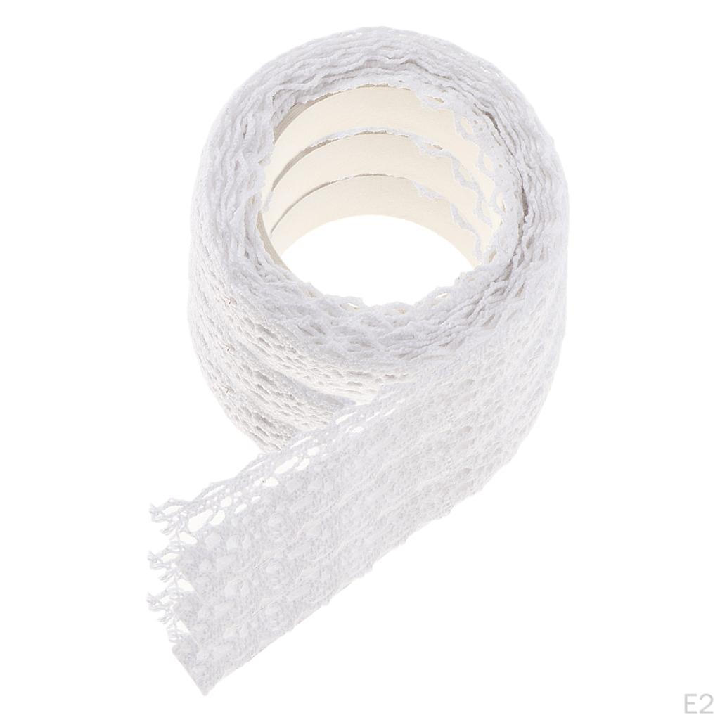 6 метров вязаная крючком ткань кружевная лента васи маскировочная наклейка рулон самоклеящаяся хлопковая лента