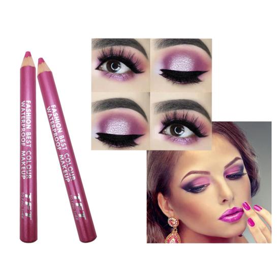 Women Colorful Waterproof Quick Dry Long-lasting Eyeliner Pencil with Sharpener