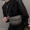 Women Bag PU Chains Black Fashion Shoulder Bag Crossbody Girls Bag Office Lady Women Bags Euro-America Style