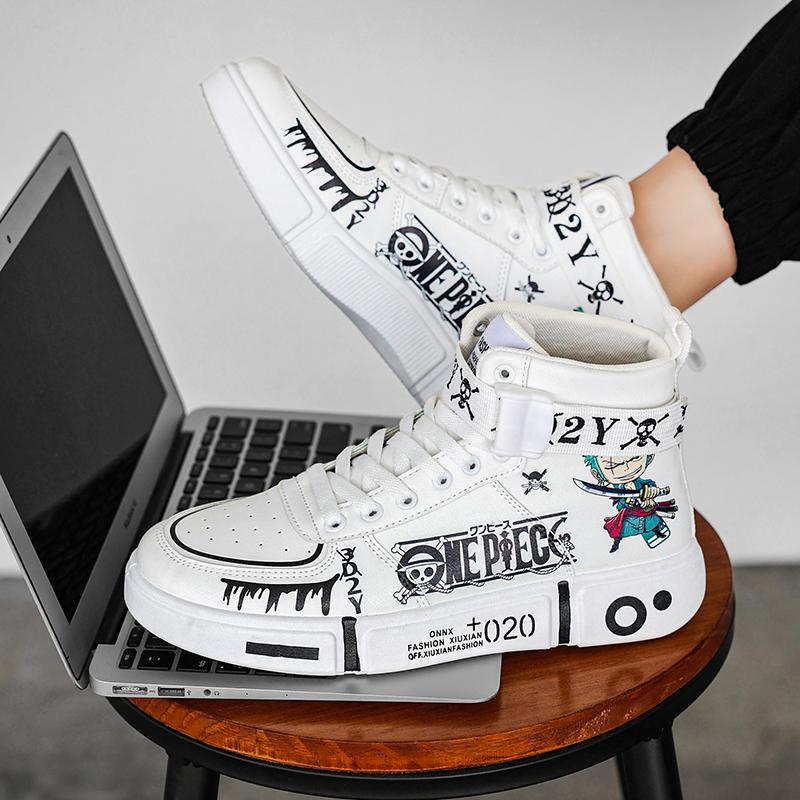 2024 кроссовки аниме граффити обувь для скейтборда повседневная обувь обувь для родителей и детей обувь для родителей и детей 31-44