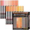 22 шт. Штабелируемые Маркеры Серии Color Pro Color Ручка для Рисования DIY для Каменного Стакана Деревянной Кружки
