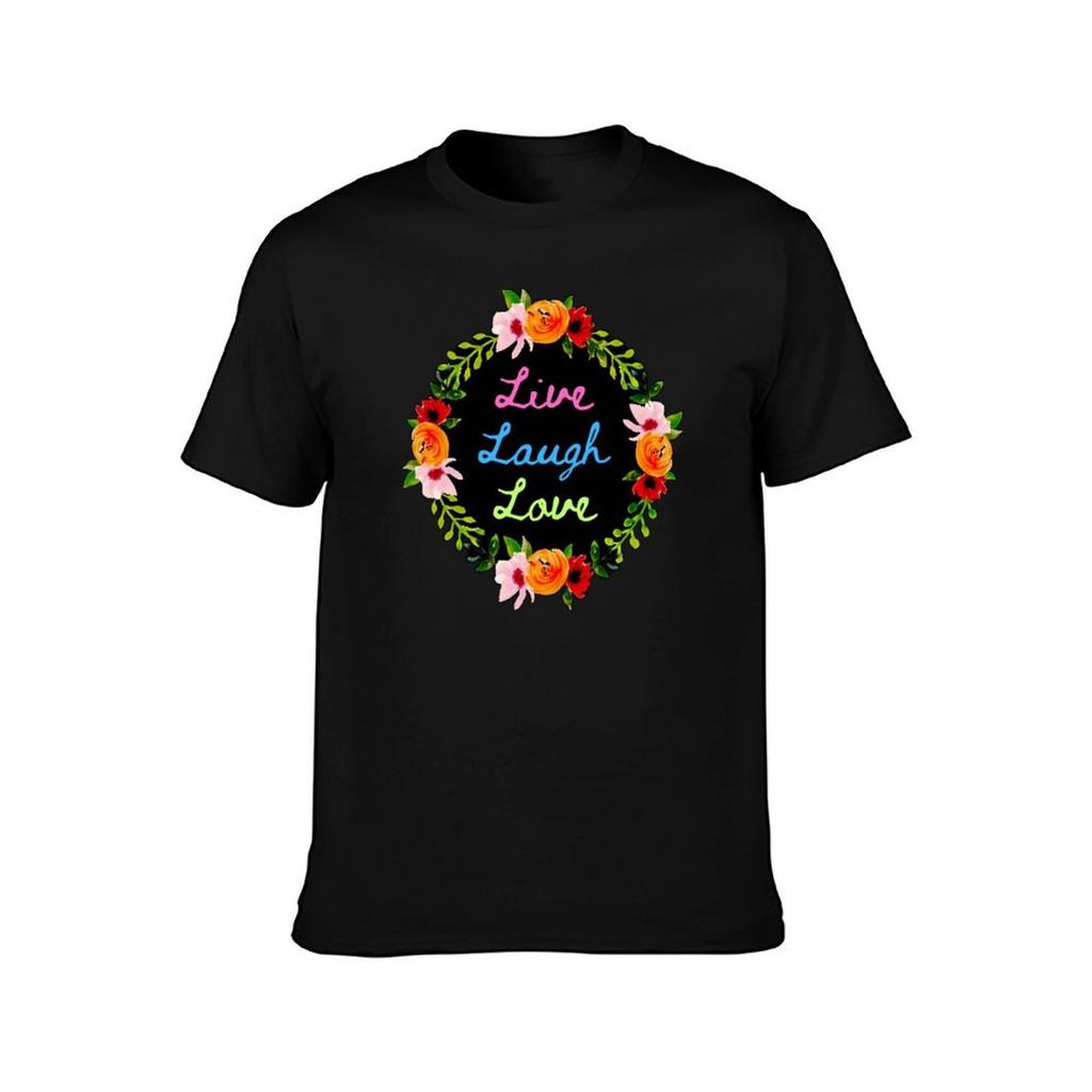 Live Laugh Love TShirt Casual Loose Daily Wear TShirt