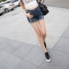 FGHJ Summer Large Size Women's Denim Shorts Female Jeans Short Jeans