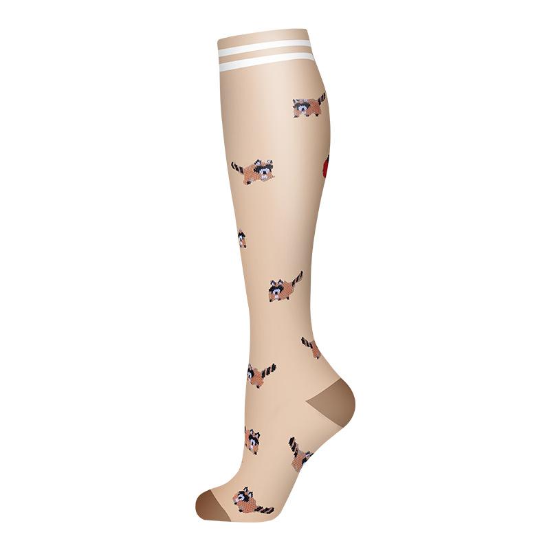 Exercise Pressure Socks Multi-colored Men's and Women's Outdoor Running Stockings Stockings Calf Socks