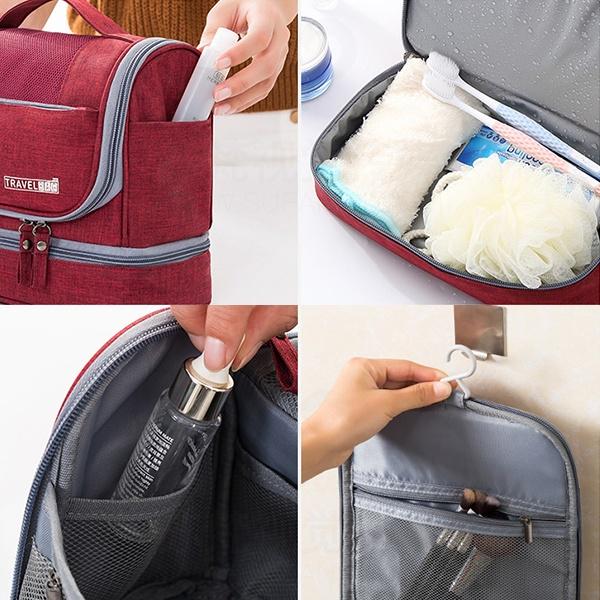 Унисекс Дорожная косметичка для мытья туалетных принадлежностей Деловой портативный чехол для хранения косметики