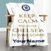 Chelsea Customize Text Blanket Lightweight Personalized Blanket Soft & Cozy for Couch Livingroom Office Home Decor Four Seasons Universal