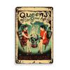 Ретро жестяная картина с изображением группы Queen для декора дома, клуба, паба, бара