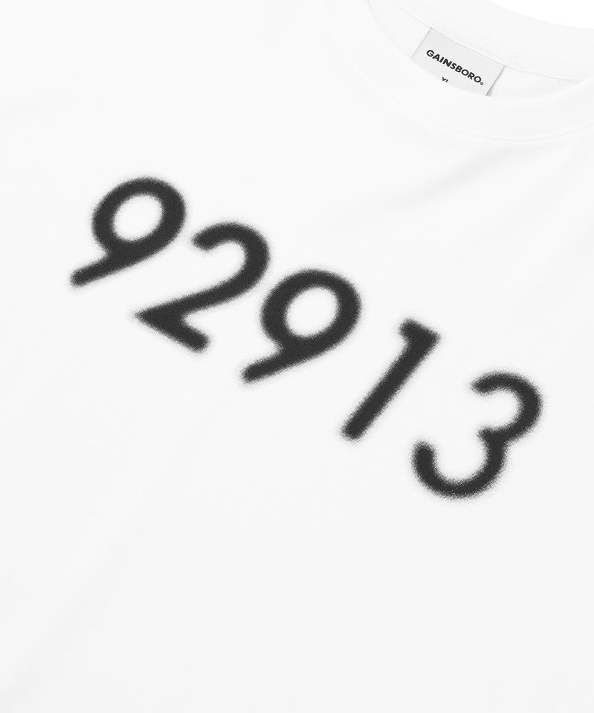 GAINSBORO Number Spray T-Shirt_White