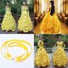 Elegant Fairytale Beauty And The Beast Princess Belle Cosplay Costume Dress For Women