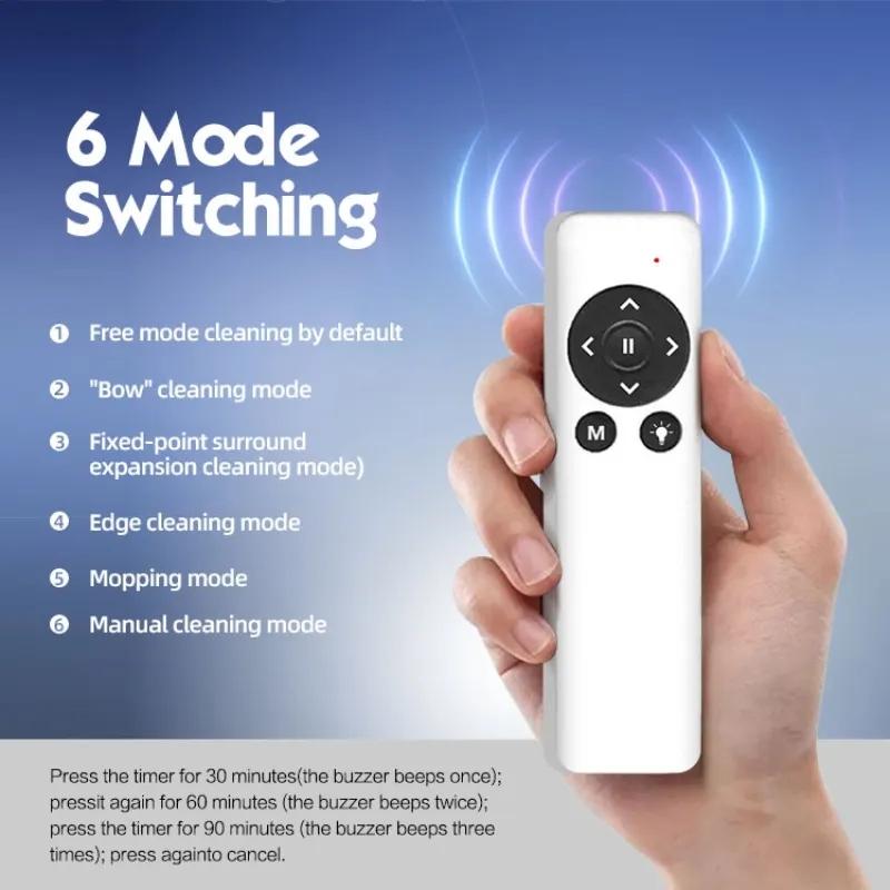 Бытовой робот-пылесос с дистанционным управлением, 2800 Па, с защитой от капель, резервуаром для воды, шваброй, влажной и сухой уборкой 300 рупий