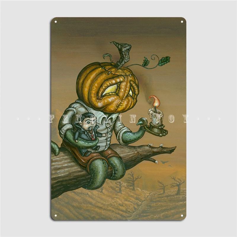 Pumpkid металлическая табличка плакат настенная живопись классическая гостиная клубная вечеринка жестяная вывеска плакаты
