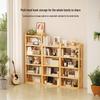 miflame Solid Wood Bookshelf Display Rack