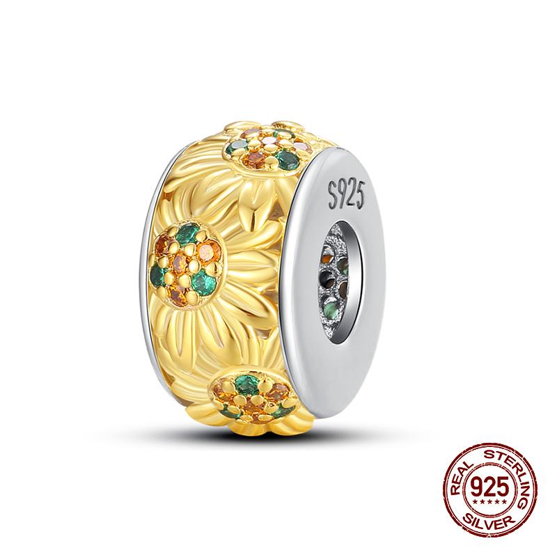 925 Sterling Silver Butterfly Tulip Iris Flower Charms Beads Fit 925 Original Bracelets Fine DIY Valentine Jewelry Gifts