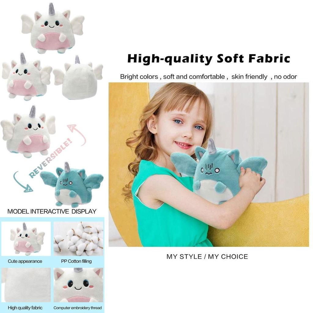 Squishmallows Двусторонний плюшевый игрушечный ангел, меняющий лицо