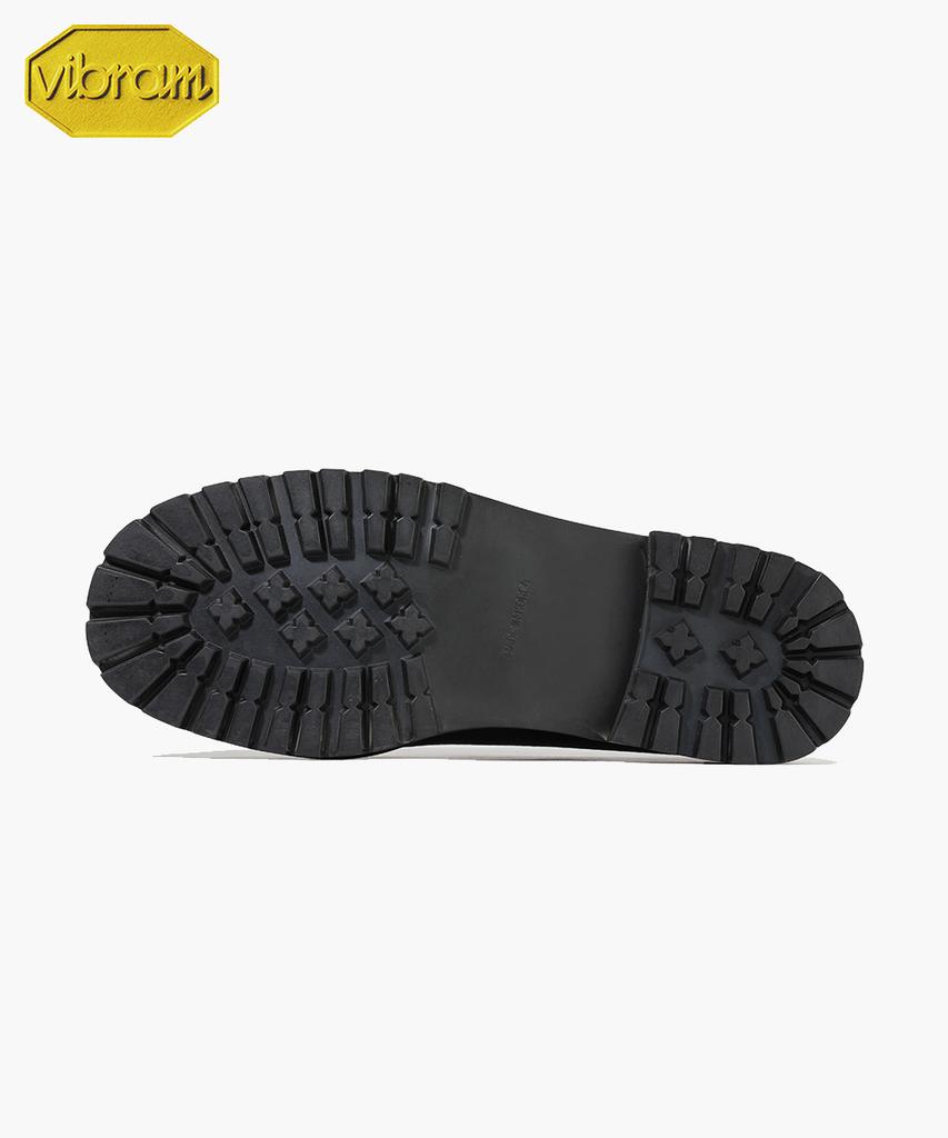 Firenze Atelier [Vibram] Bold Shape 4.7Cm Opleid Cowhide Mock Shoes 9009-Me [Black]