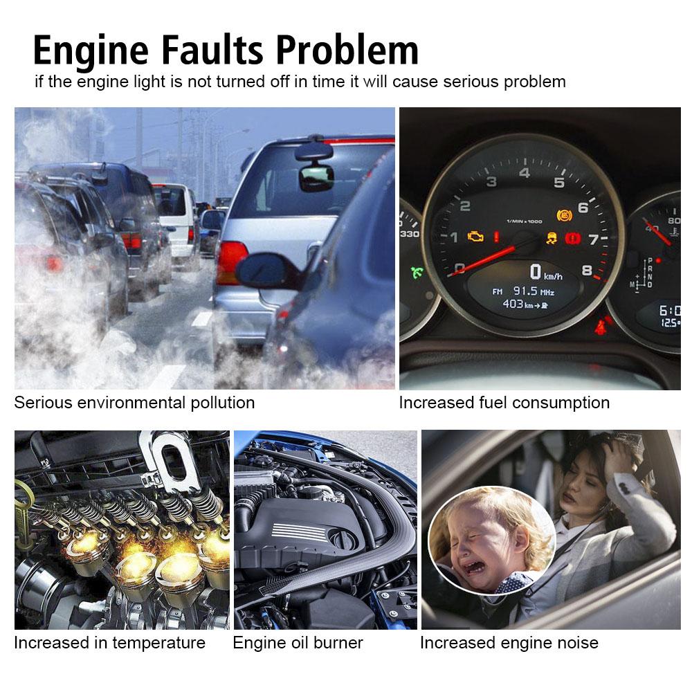 Code Reader OBD2 Scanner Auto Accessories Multi-language Support Check Engine System Car Diagnostic Tool T06 Battery Tester