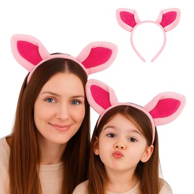[TopTie] Повязка на голову с ушками свиньи, аксессуар для косплея для детей и взрослых, пушистые ушки, Хэллоуин, школьный фестиваль, день рождения, вечеринка, подарок.