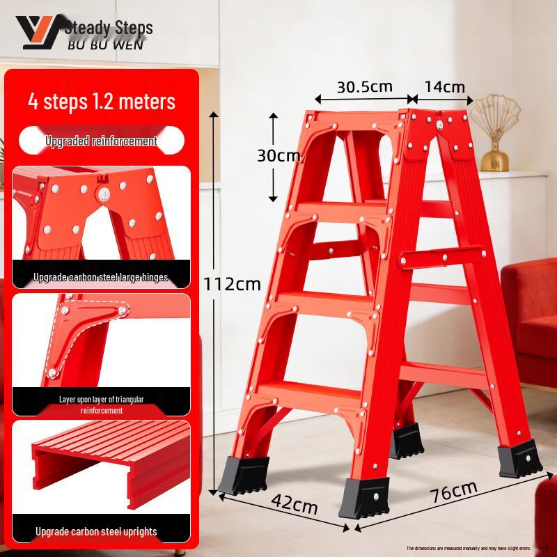Bubbuwen Heavy-Duty Folding Aluminum Outdoor Ladder