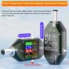 600W DT550 Meter 12V Digital Power Capacity Meter Voltage Current Tester Amp Meter for Routers Laptops Monitors DC 4.5-50V 0-6A