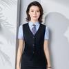 Пальто Большого Размера Приталенное Женский Жилет V-образный вырез Рабочая Форма Элегантная Мода Деловой Жилет Женский