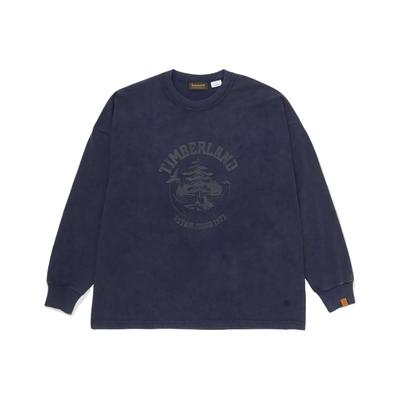 Timberland Tokyo Design Collective Простая Удобная Универсальная Футболка с Буквами и Длинным Рукавом Унисекс Топы TB0A2EZ14511