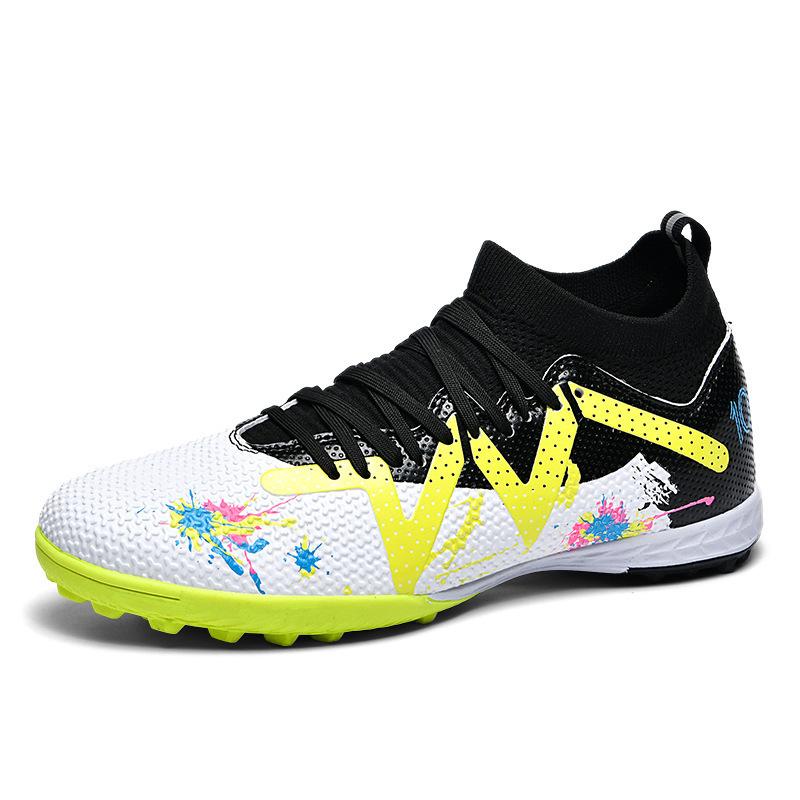 2025 New Neymar Avocado Graffiti Color Scheme Boys and Girls Youth Tendon Sole Football Shoes