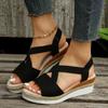 Fashion Women Wedges Sandals 2025 New Summer Platform Sandals Open Toe Espadrilles Shoes for Women Retro Outdoor Ladies Casual Sandales