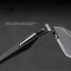 Fashion TR90 Myopia Eyeglasses Vintage Men Business Half Frame Near&Far Sight Comfortable Eyewear Diopter 0 To +4.0