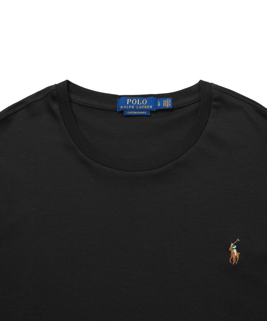 POLO RALPH LAUREN Custom Slim Soft Cotton Tee - Black