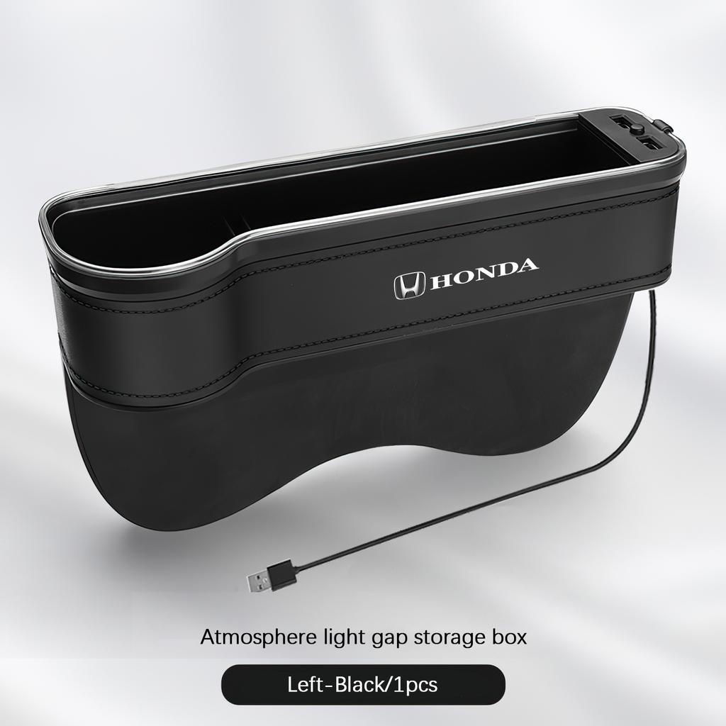 CKNJU1 Car Interior Atmosphere Light Storage Box Seat Gap Boxs For Honda Civic Accord Fit Jazz Pilot CRV Odyssey Passport City Shuttle