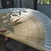 Chinese Style Hanfu Cheongsam Folding Fan - Small Bamboo Dance Fan, White