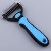 Dog Bath Brush Pet Cat Hair Removal Brush Double Sided Deshedding  Comb Pet Fur Knot Cutter Dog Grooming Shedding Tools