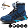 Зимние защитные ботинки, мужская рабочая обувь, мужские противоударные мужские рабочие ботинки, неразрушимые ботинки со стальным носком, мужская защитная обувь, легкая
