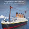 1288PCS City Mini RMS World Famous Movie Titanic Ship Building Blocks Friends Boat Figures Bricks Educational DIY Toys for Kids
