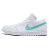 1 Низкие белые многоцветные Swoosh Jordan CW7033-100