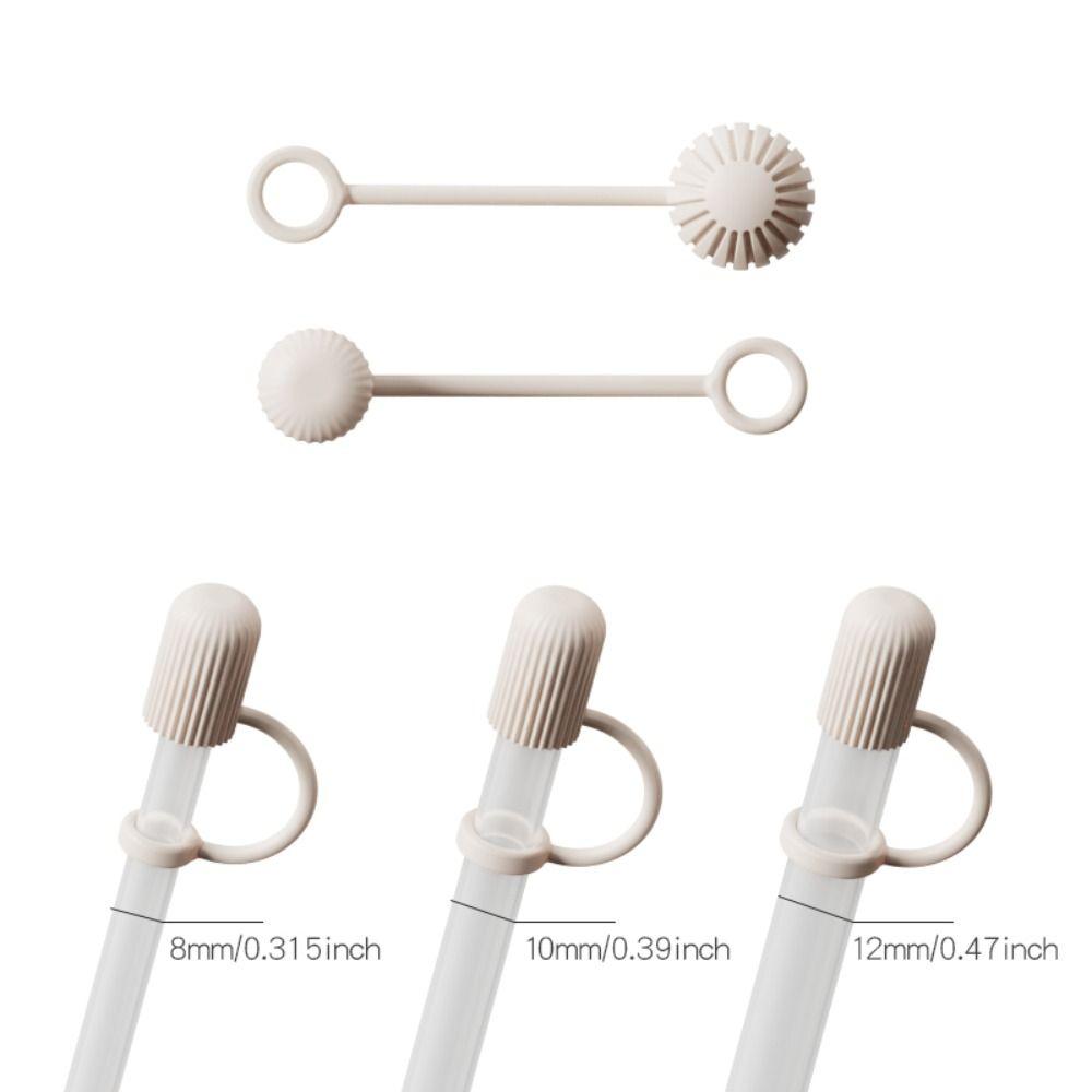 Silicone Straw Topper Reusable Straw Tips Cover 8-12MM Universal Straw Cover Cap for Stanley Cup