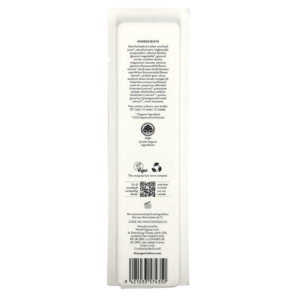 The Organic Skin Co. Prim and Prime Primer, Sunkissed, 2 жидких унции (60 мл)