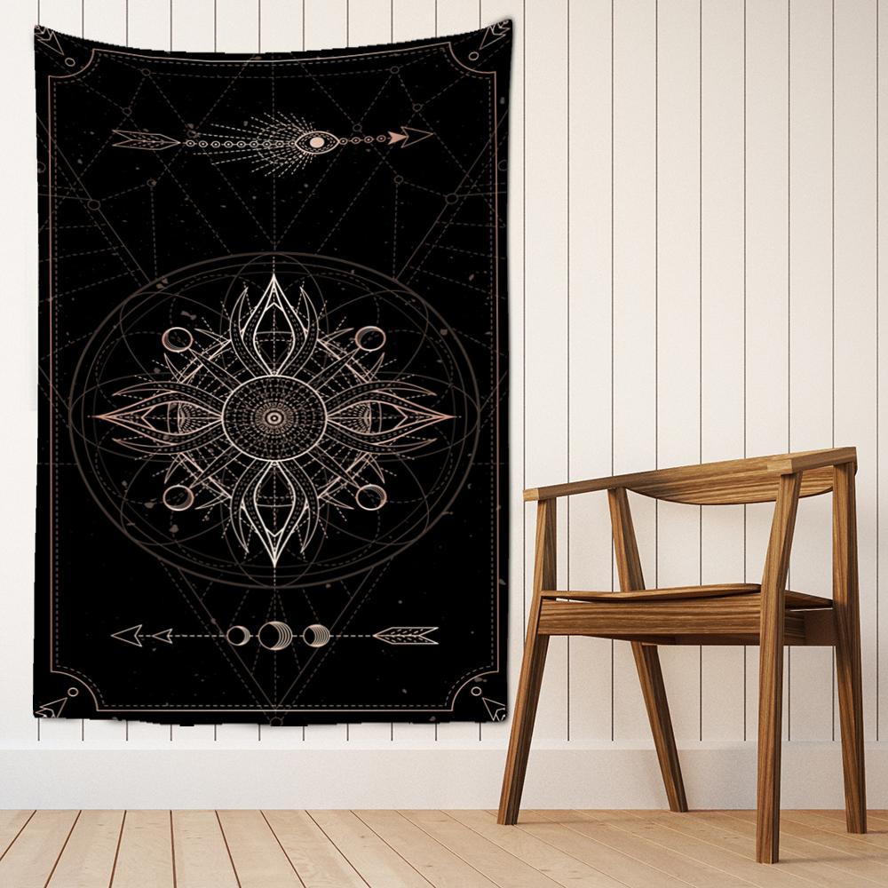 Карты Таро гобелен настенный узор Солнца и Луны Мандала богемный психоделический колдовство хиппи домашний декор