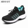 Fashion Women Shoes Running Increased Fly Weaving Sneakers Non Slip Casual Shoes 5 Color Size 35-45