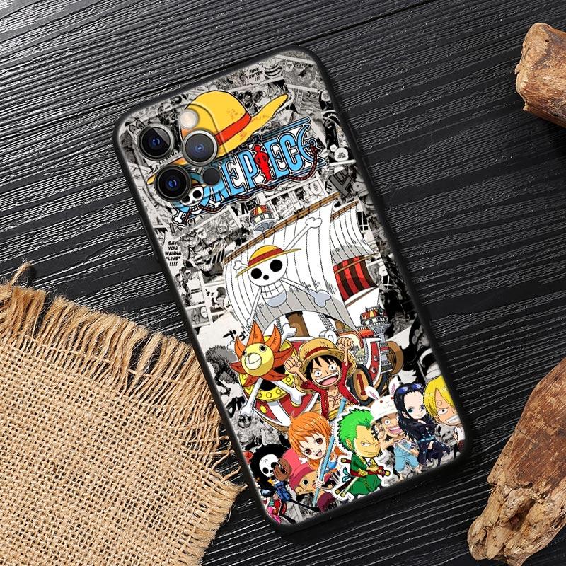 Comics One Pieces Anime Funda For iphone 17 Case For iPhone 16 15 11 12 13 Mini 17 Pro Max 16 Plus 17E 16E Air Case Soft Cover