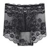 Ladies Spring and Summer Thin Sexy Lace Pure To High Waist Cotton Antibacterial Crotch Underwear