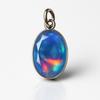 17.90 Ct Natural Opal 925 Sterling Silver Oval Cut Gemstone Pendant CERTIFIED